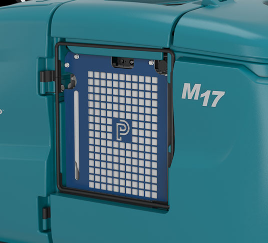 M17 Barredor-fregadora de conductor sentado a baterías Tennant alt 11
